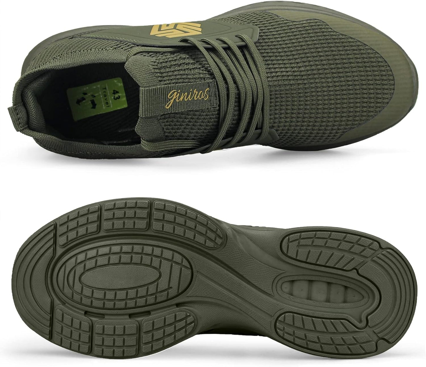 Mens Slip on Walking Shoes Non Slip Running Shoes Breathable Workout Shoes Lightweight Gym Sneakers