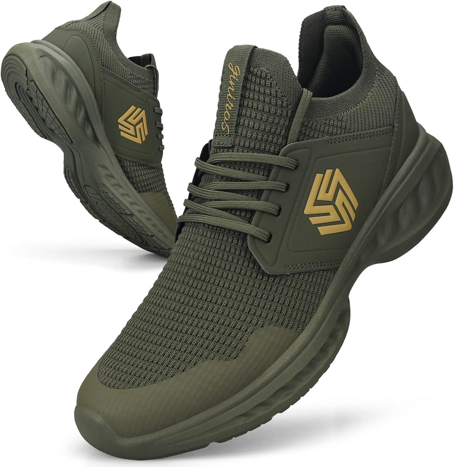 Mens Slip on Walking Shoes Non Slip Running Shoes Breathable Workout Shoes Lightweight Gym Sneakers
