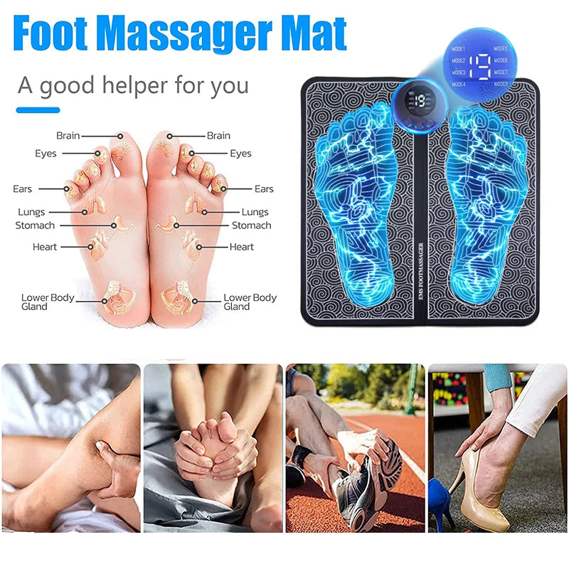 Best Electric Foot Massager Pad – Relaxing Muscle Stimulator for Pain Relief