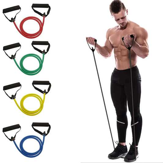 Premium Exercise Bands with Handles – Perfect for Home Gym &amp; Fitness Training