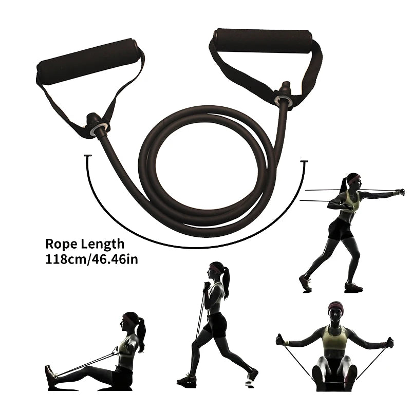 Premium Exercise Bands with Handles – Perfect for Home Gym &amp; Fitness Training