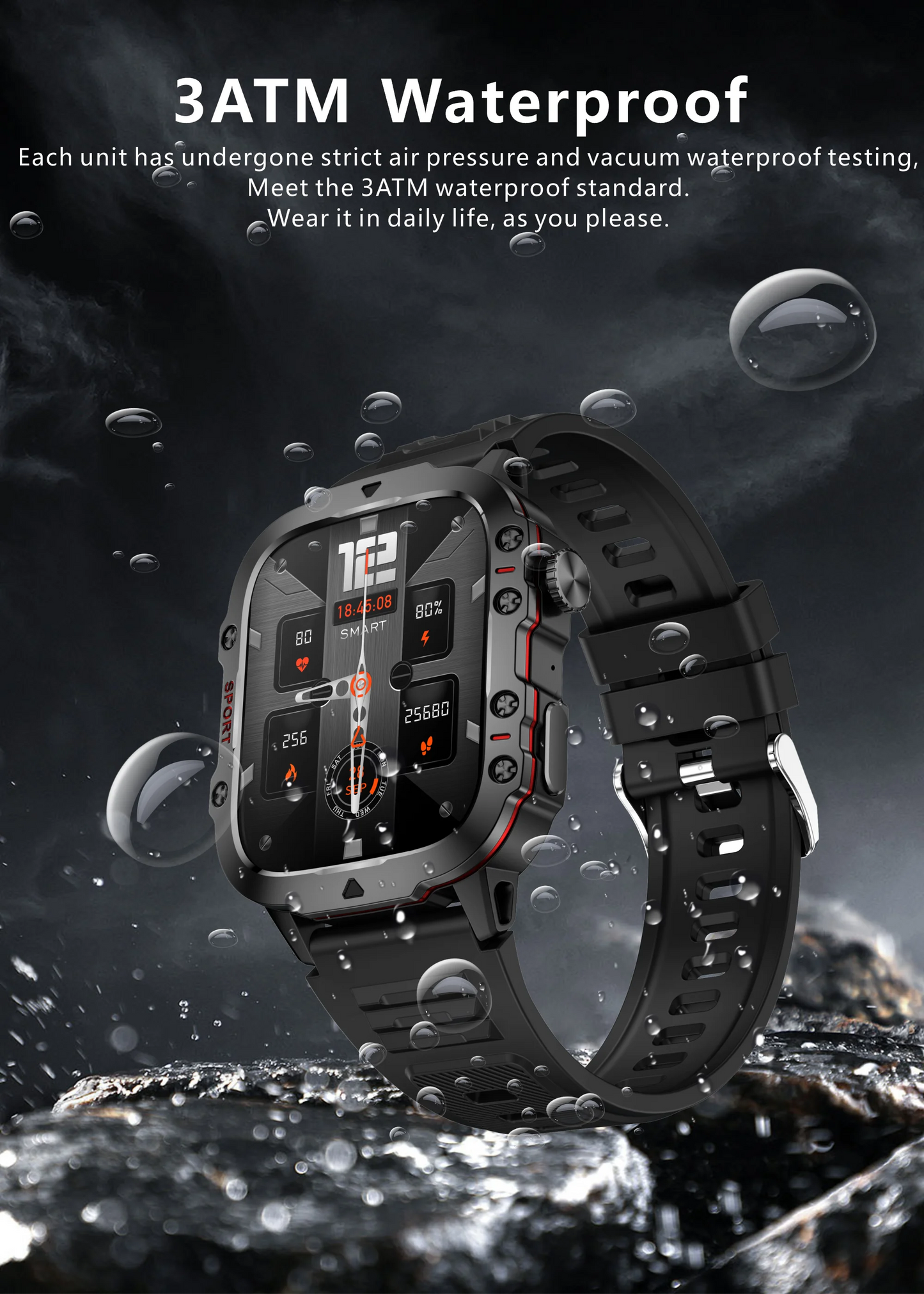 Best Xiaomi Military GPS Smartwatch for Men – Rugged, Waterproof & IP68 Rated