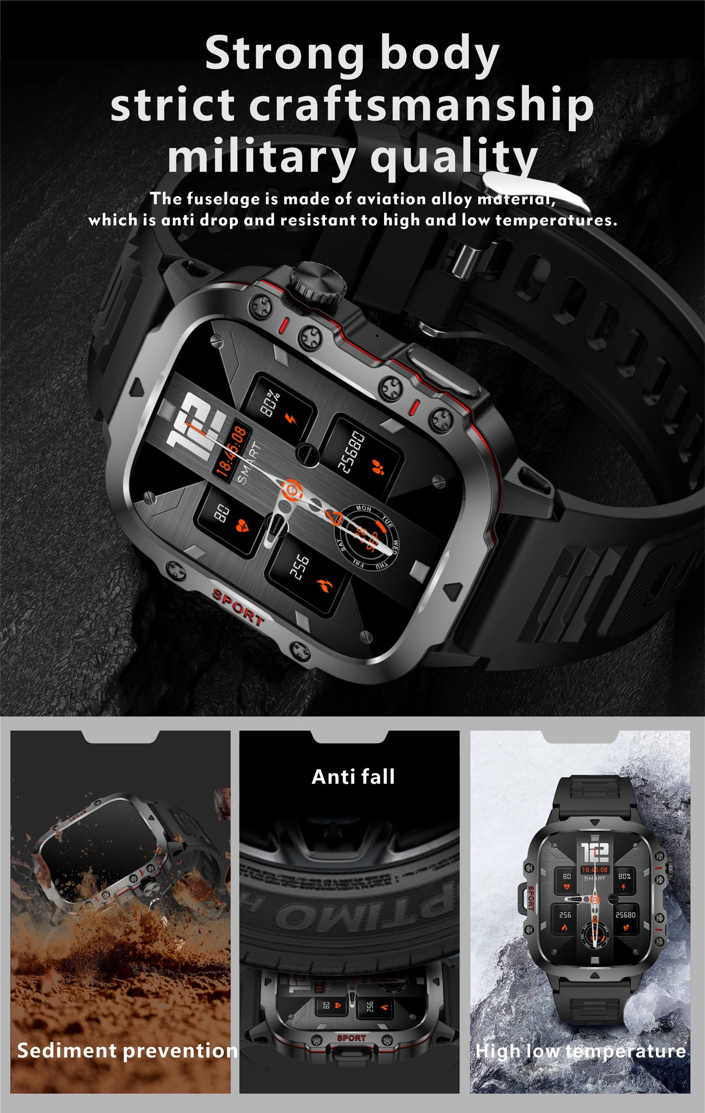 Best Xiaomi Military GPS Smartwatch for Men – Rugged, Waterproof & IP68 Rated